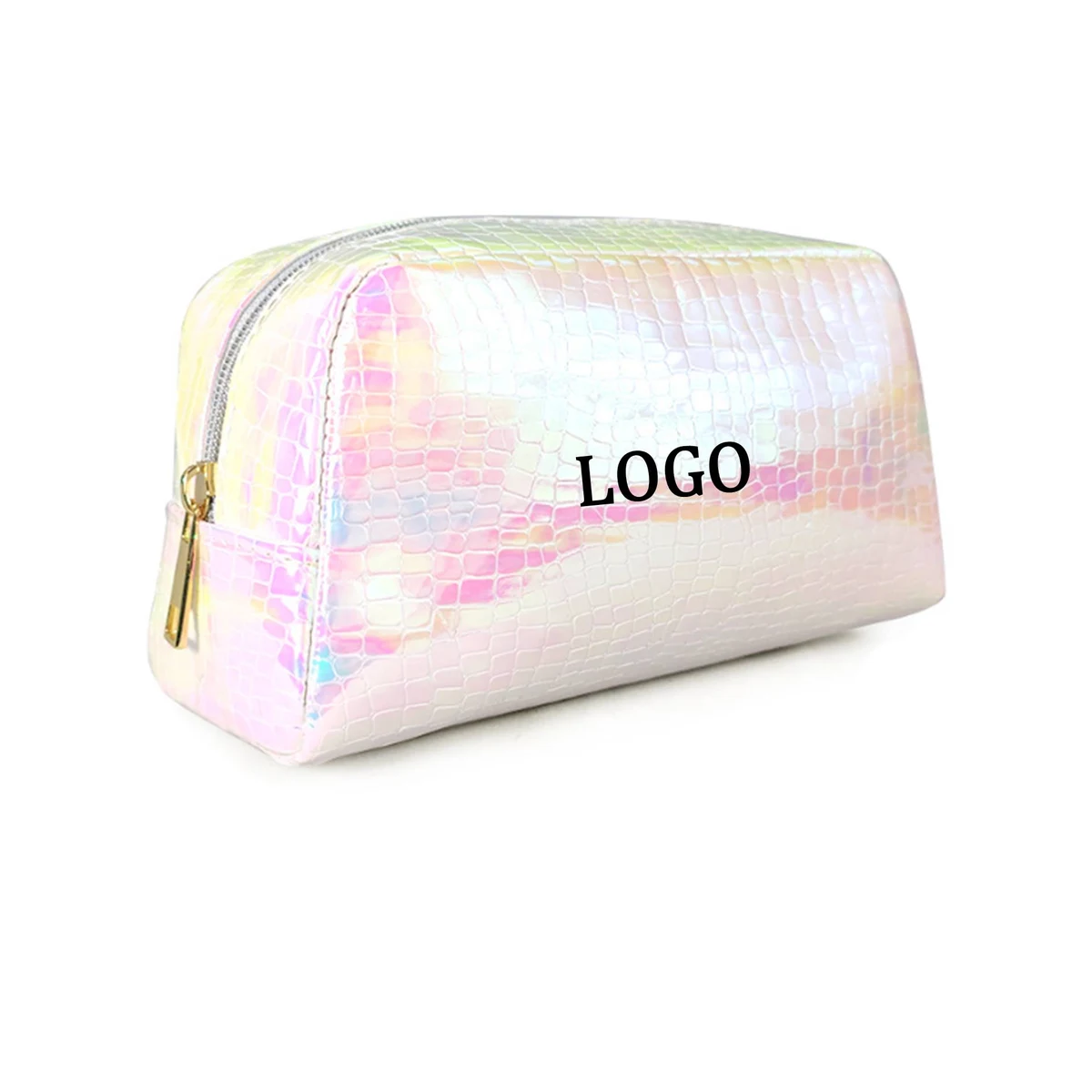 Snakeskin Pattern Laser Makeup Bag 1