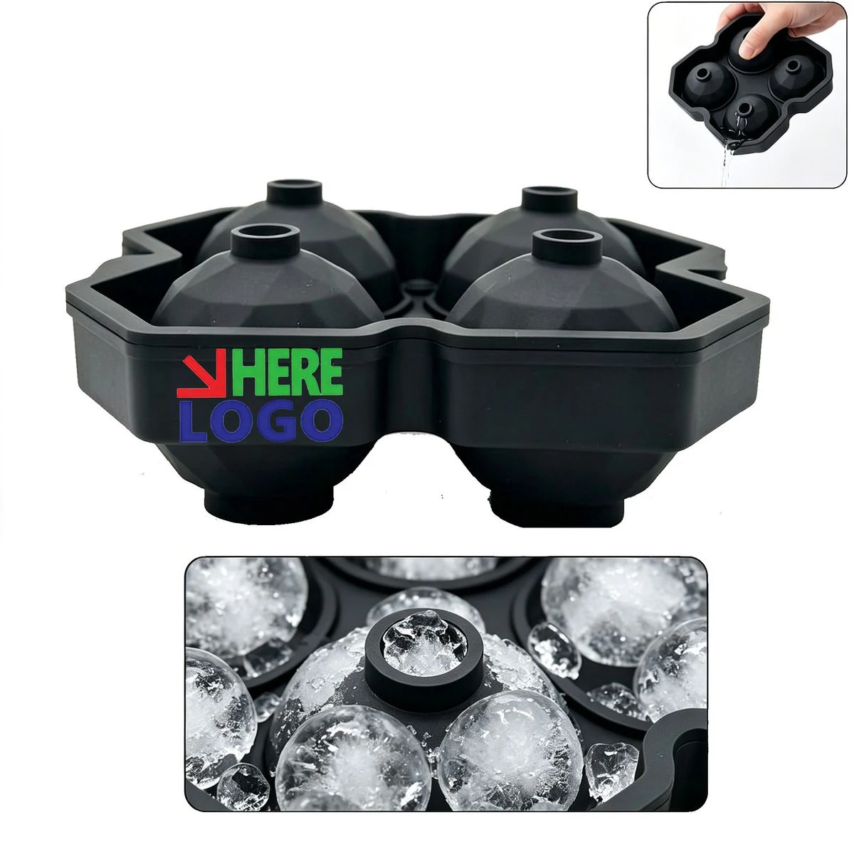 4-Golf Ball Shaped Ice Cube Maker 1