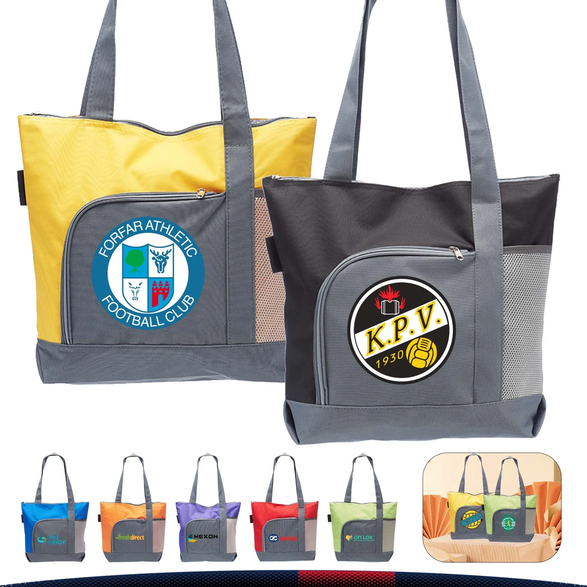 Beverly Tote Bags, custom tote bag with logo imprint 1