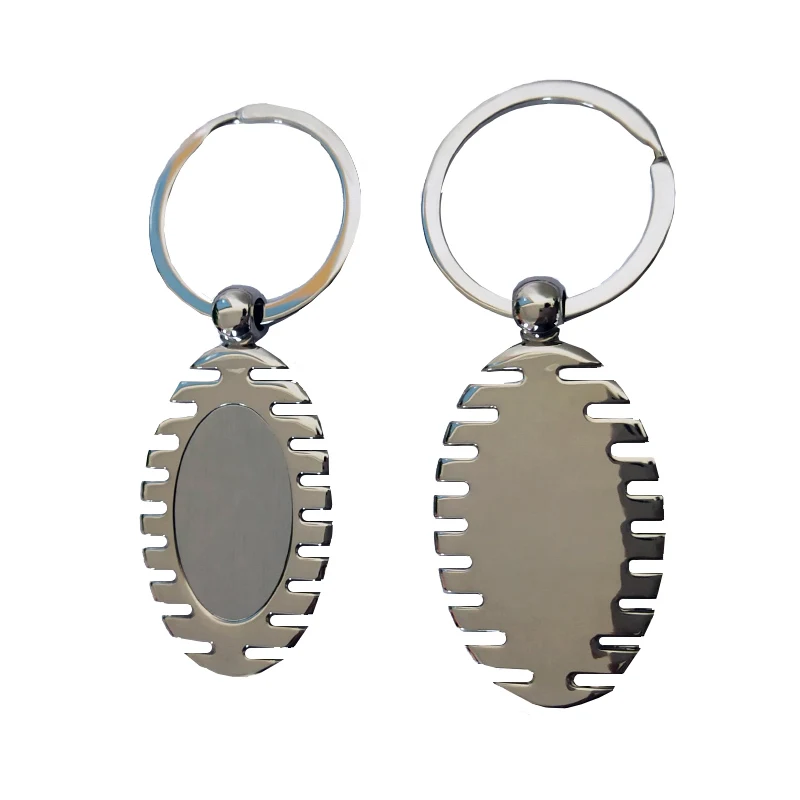 Oval Metal Keychain 1