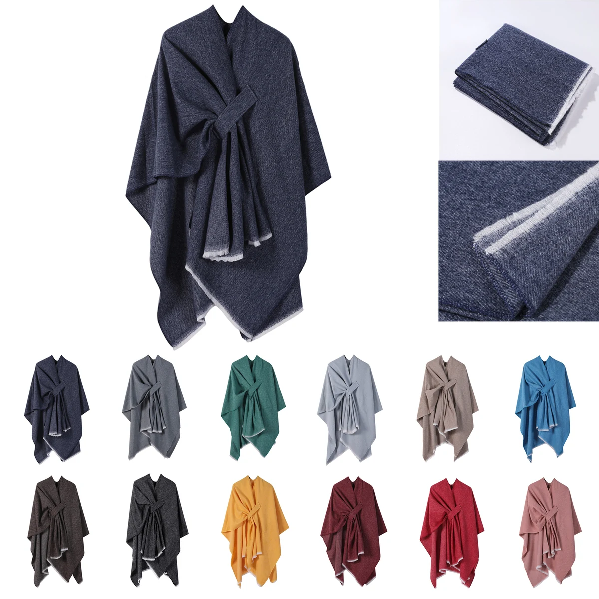Custom Warm Knit Shawl 1