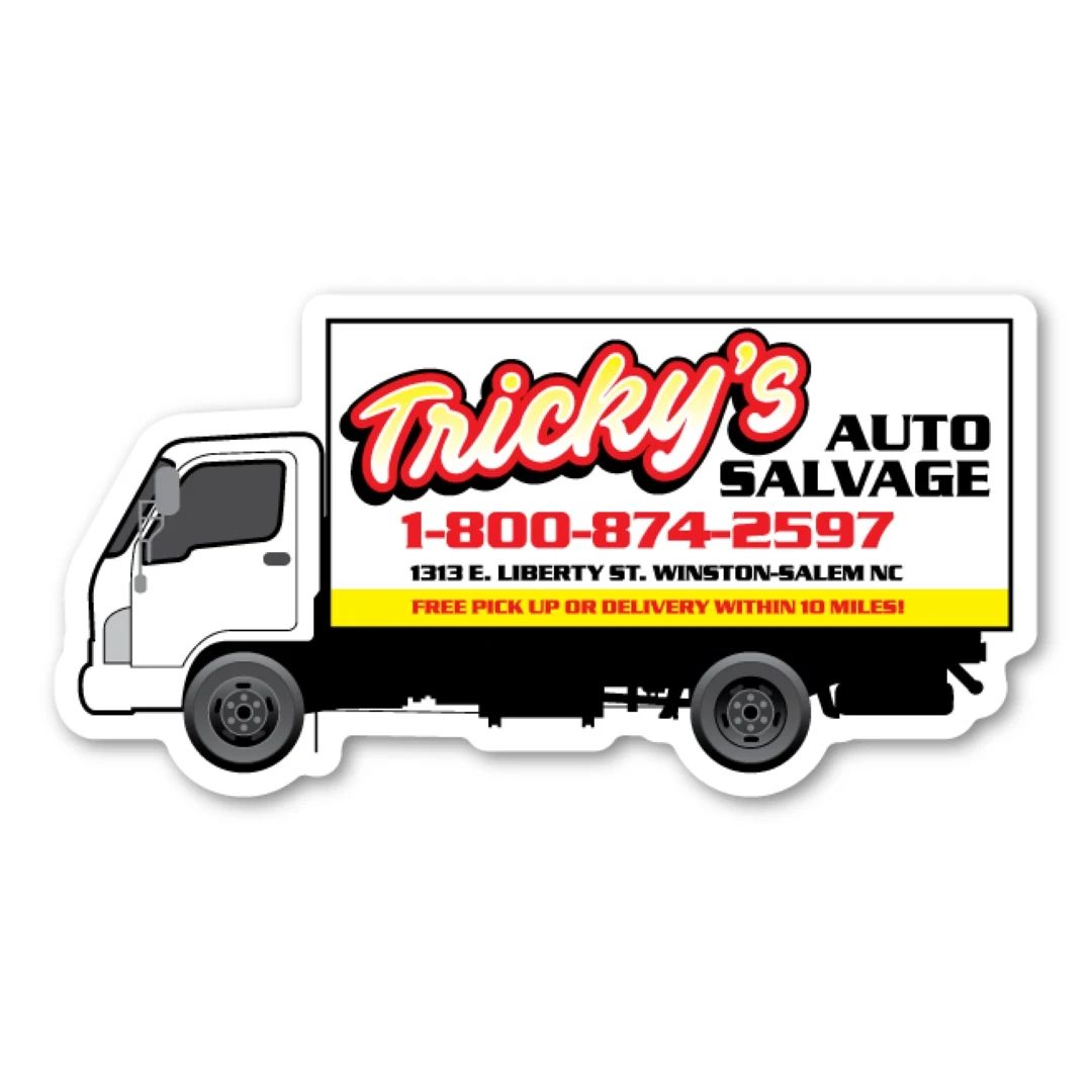Box Truck Magnet - 4" x 2.1" - 20 mil 1