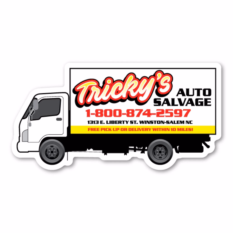 Box Truck Magnet - 4" x 2.1" - 20 mil