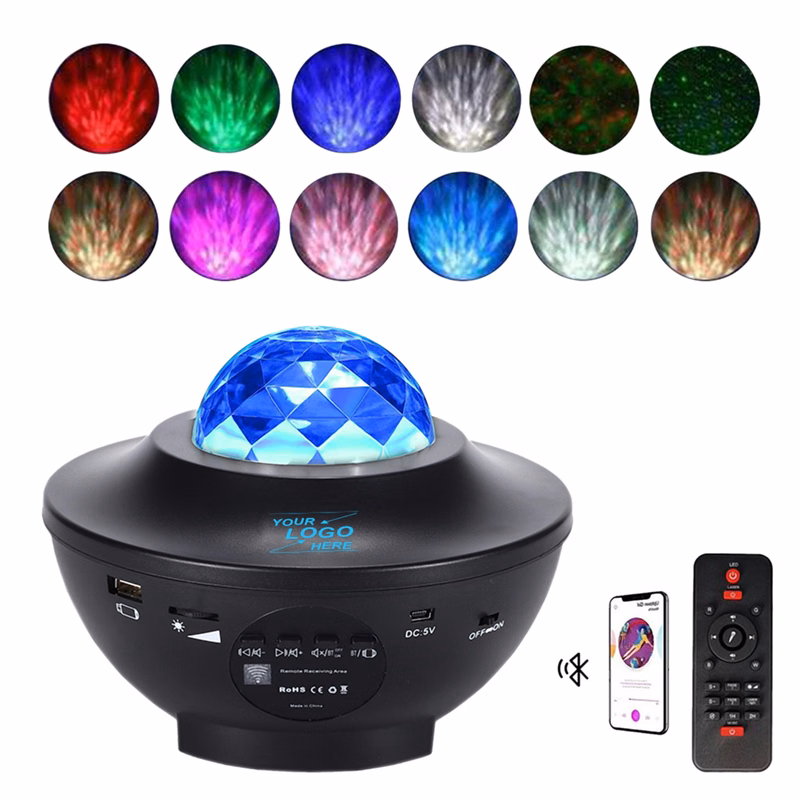 Star Projector Night Lamp w/Bluetooth Music Player