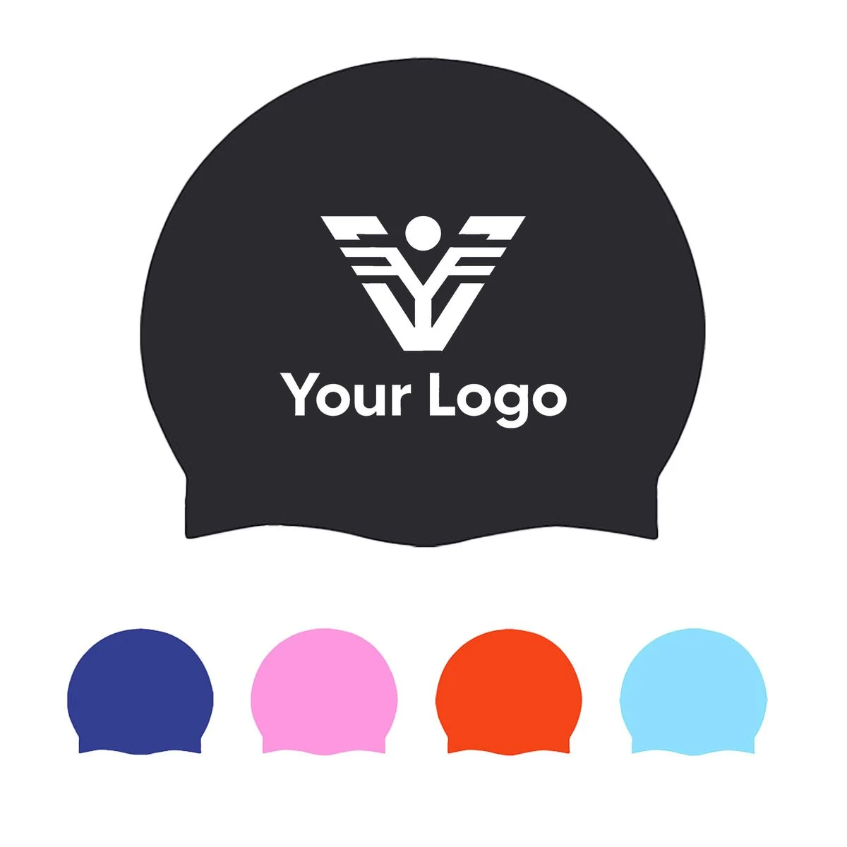 Adult Unisex Silicone Swim Cap 1