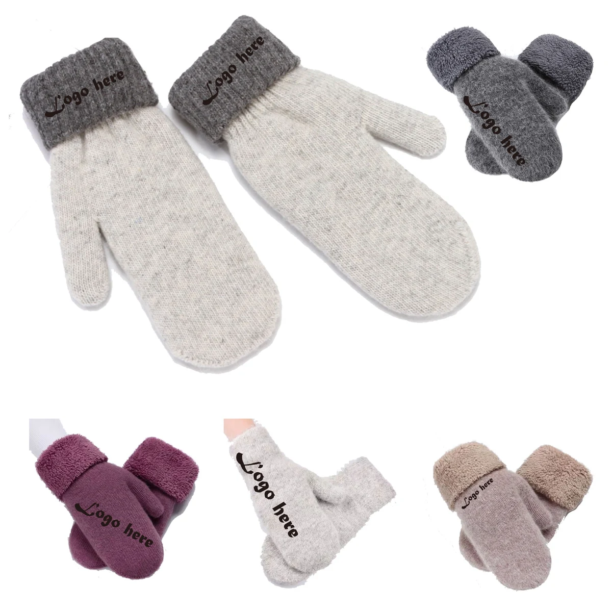 Winter Rabbit Fur Gloves 1
