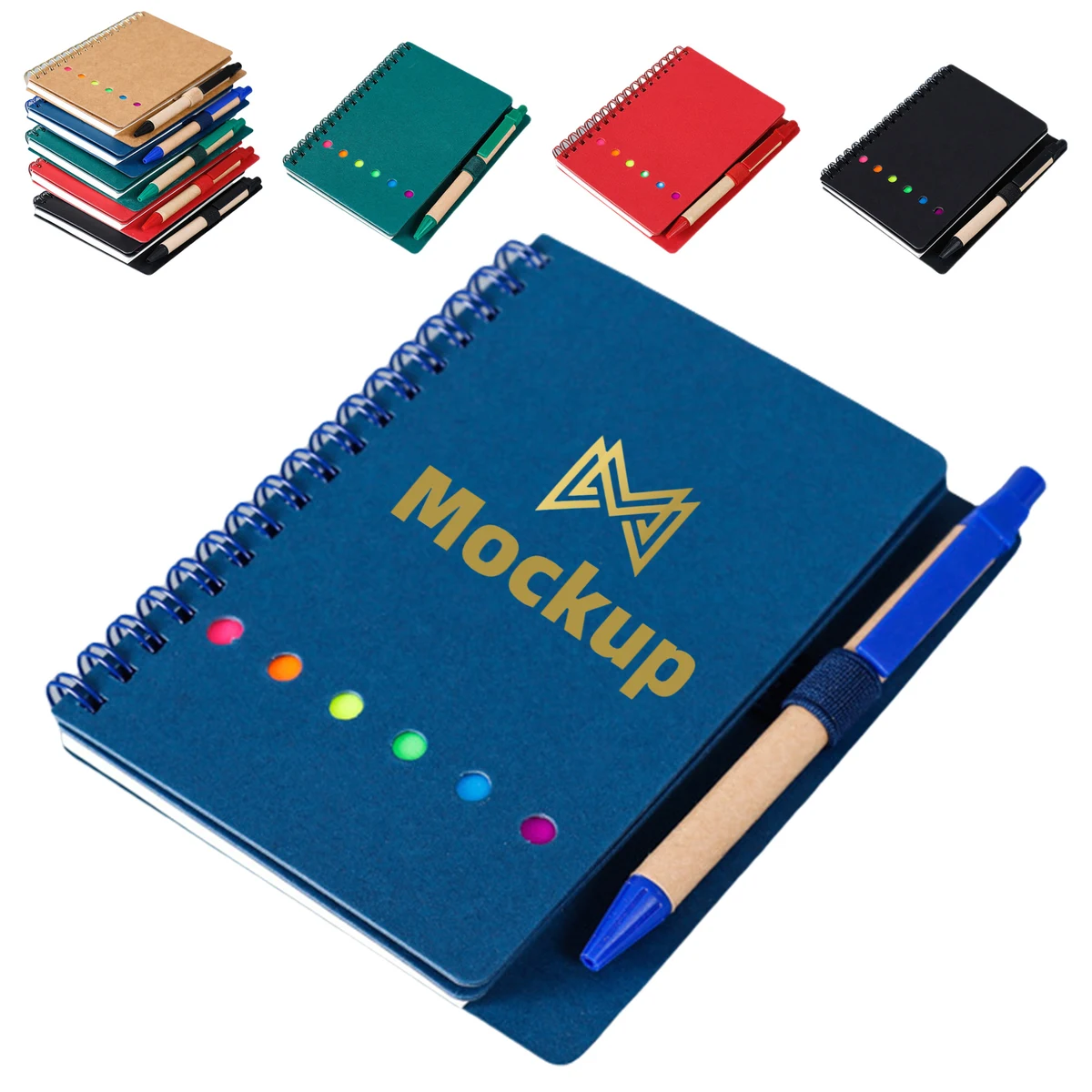 Spiral Notebook with Sticky Note 1