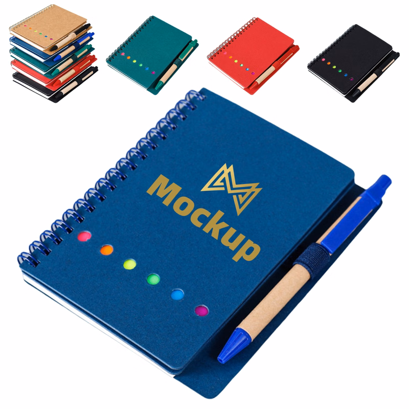 Spiral Notebook with Sticky Note