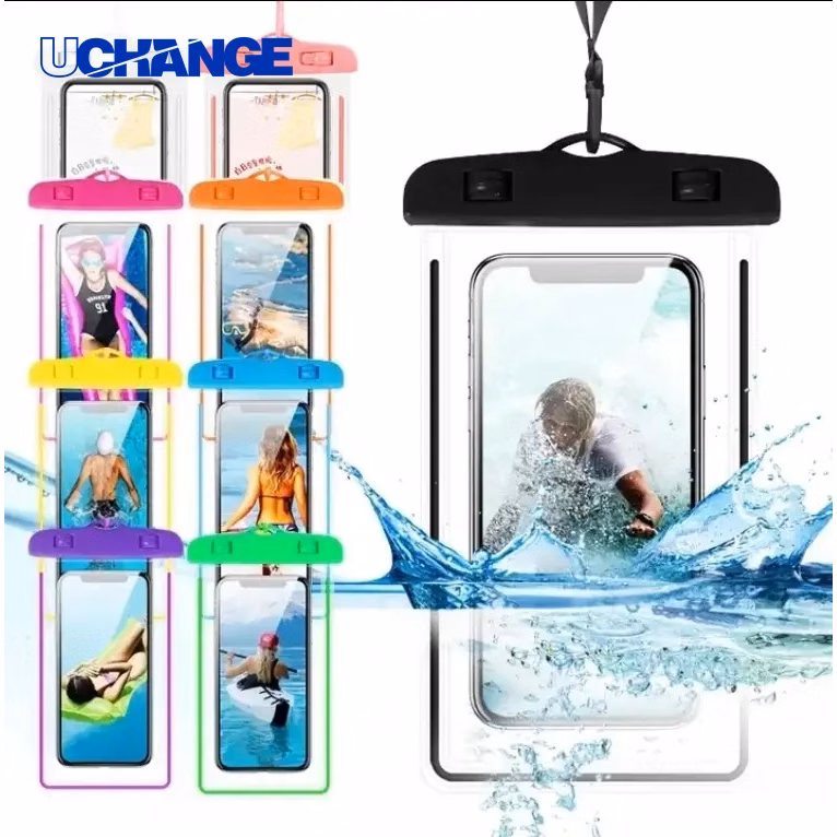 Luminous Waterproof Phone Pouch Protective Case for Water Activities