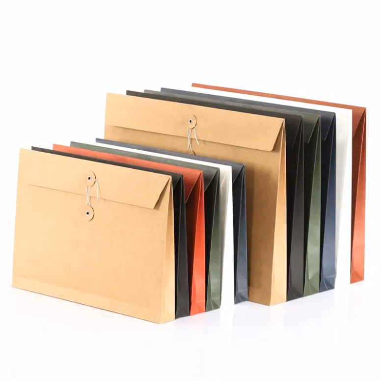Kraft String Envelope File Folder