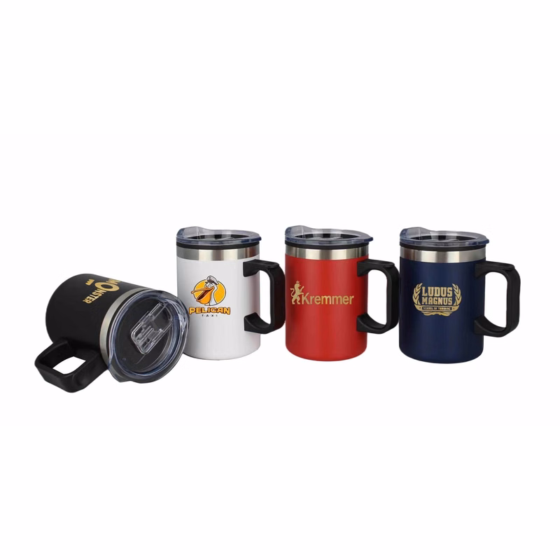 14oz. Stainless Camping Mug W/Handle