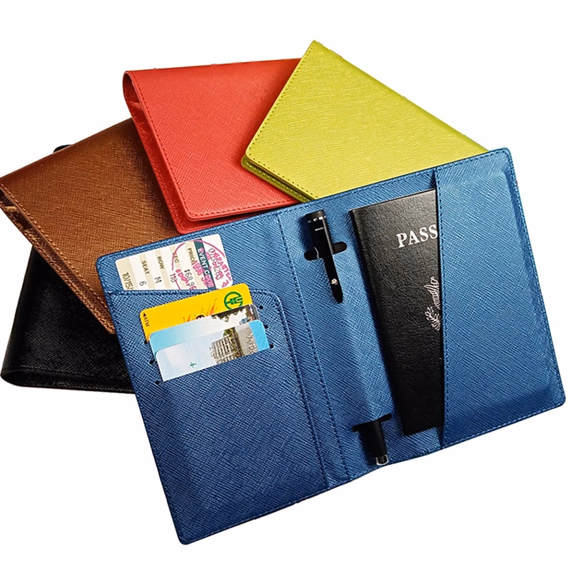 Saffiano PU Leather Passport Holder Cover