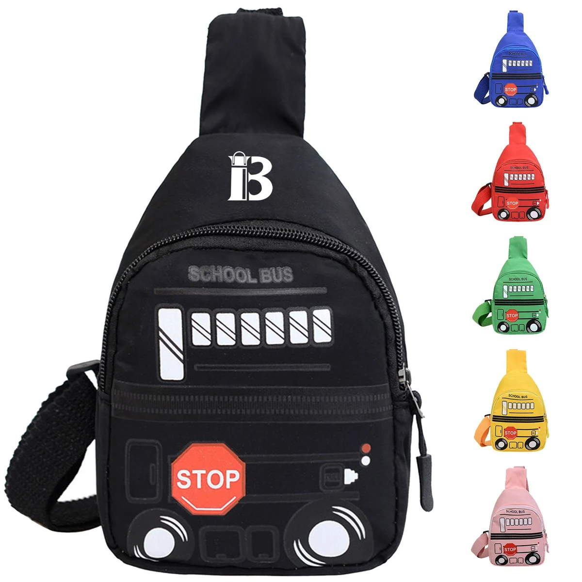 Nylon Car Pattern Crossbody Bag for Kids 1