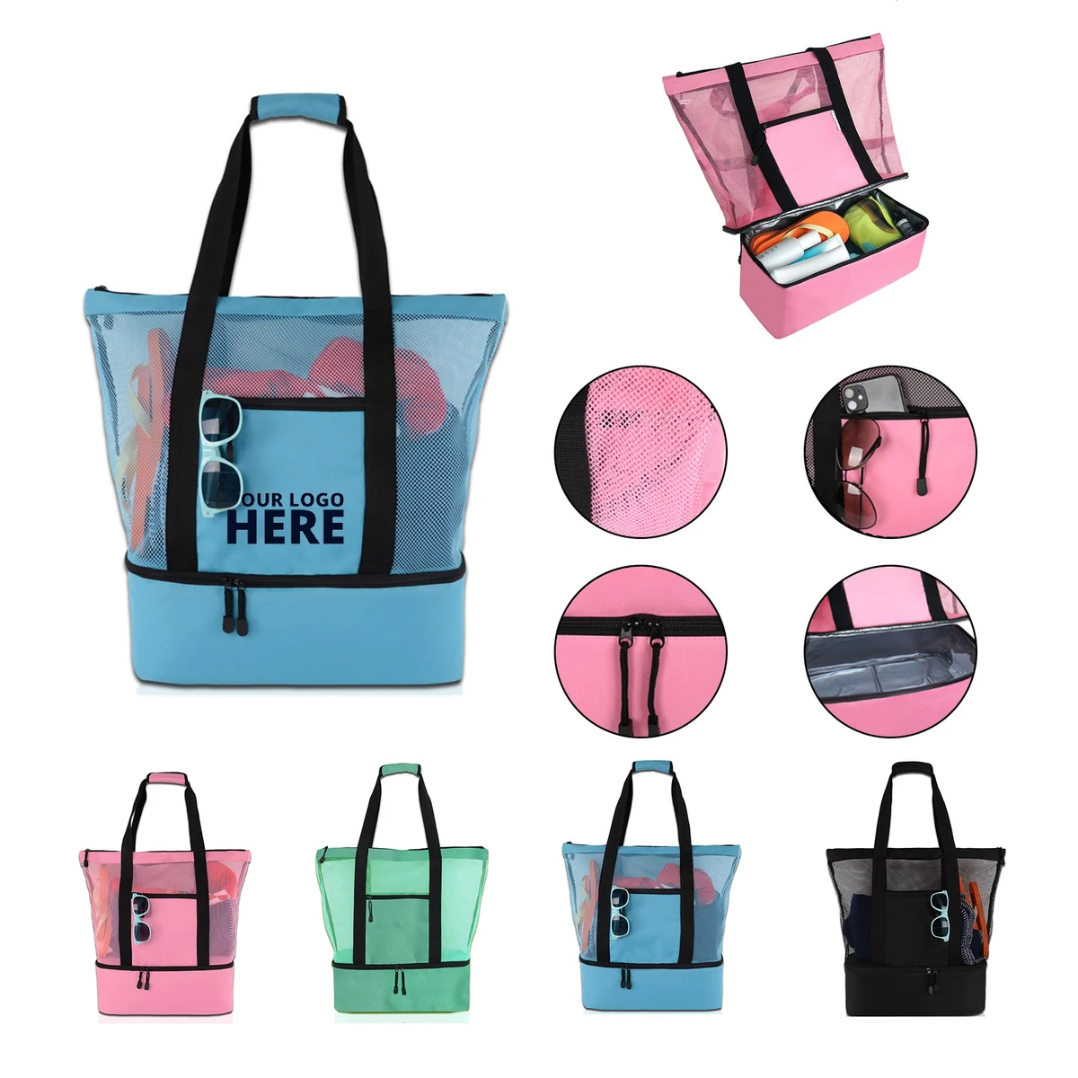 Mesh Beach Tote Bag 1