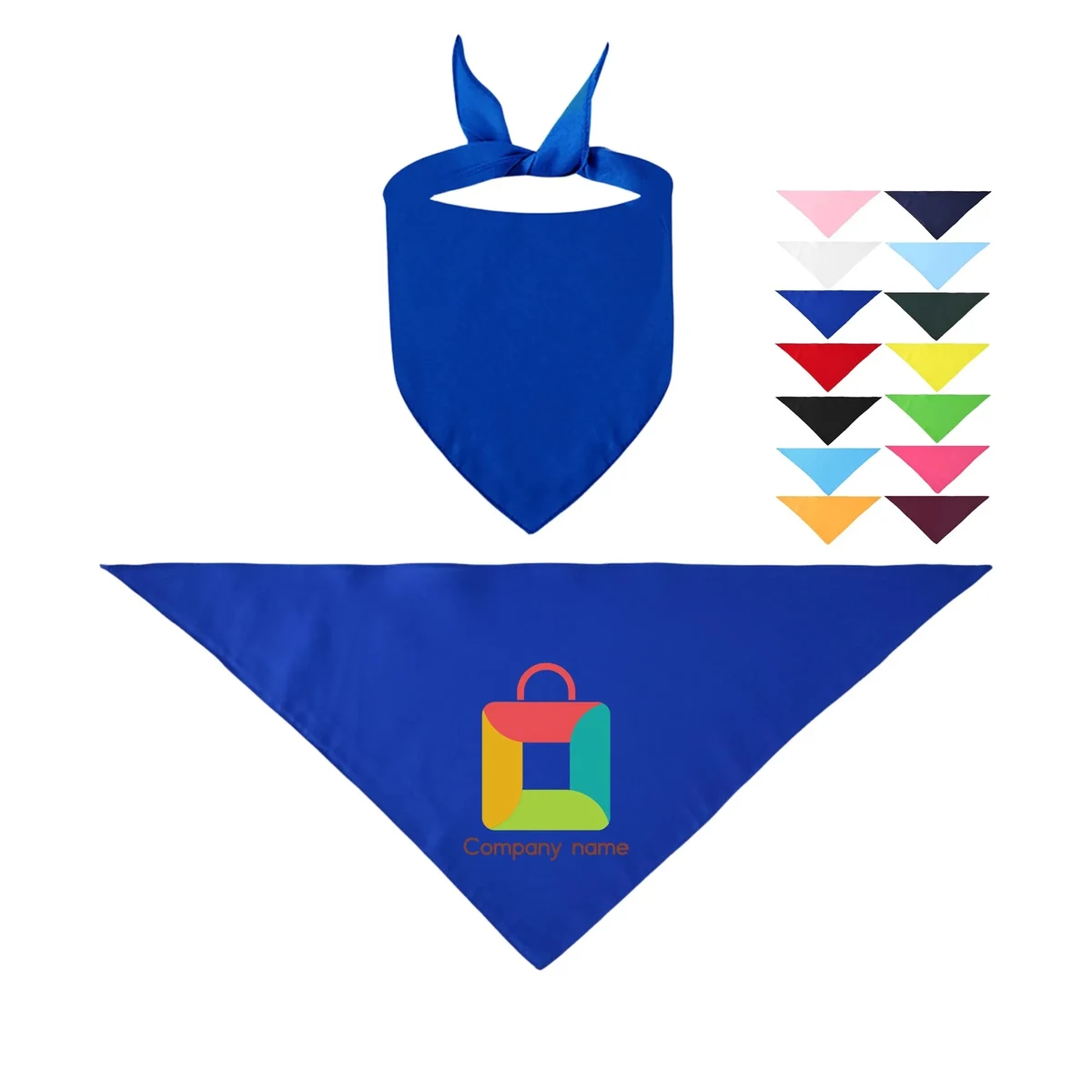 MOQ 100pcs Polyester Full Color Pet Scarf Bandanna 1
