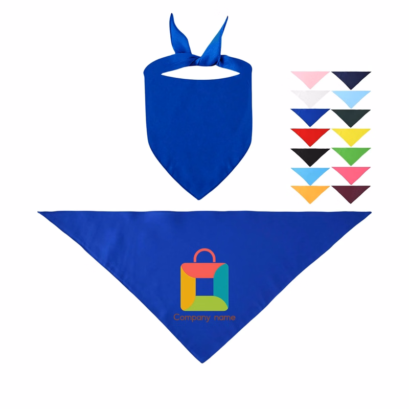 MOQ 100pcs Polyester Full Color Pet Scarf Bandanna