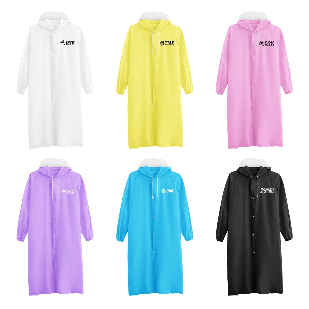 PEVA Reusable Transparent Adult Raincoat 1