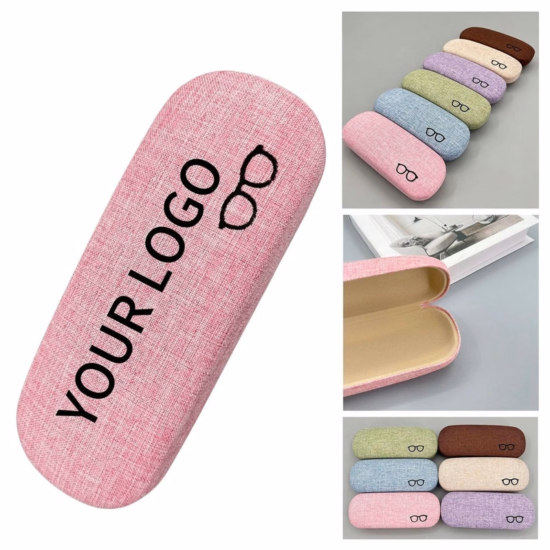 Protective Linen Eyewear Case with Metal Shell