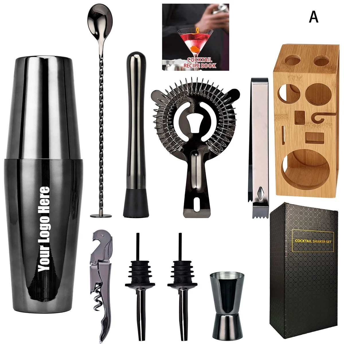Cocktail Shaker Set (10Pcs) 1