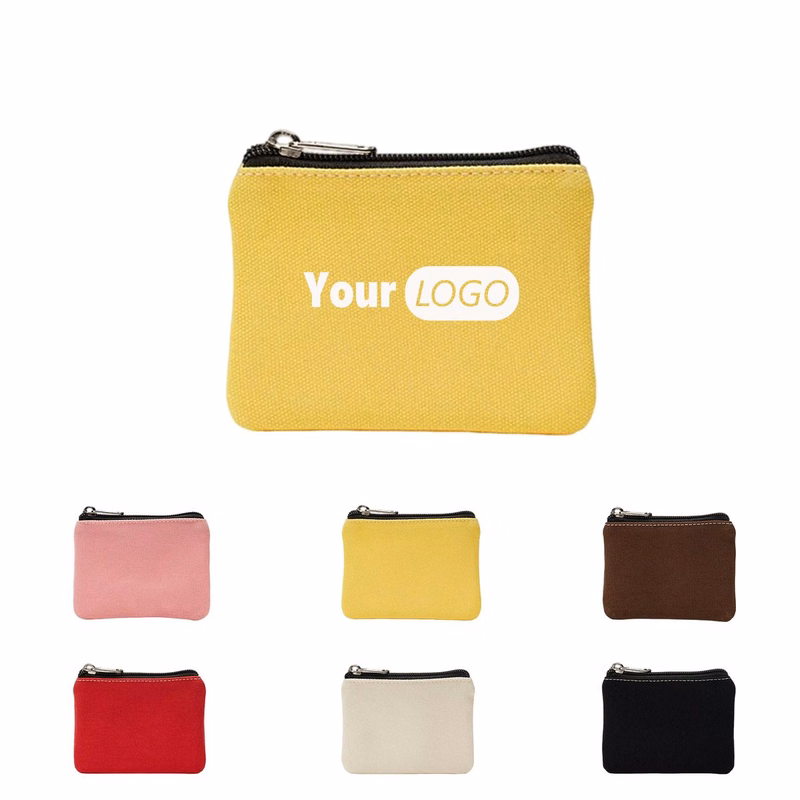 Canvas Zipper Coin Purse