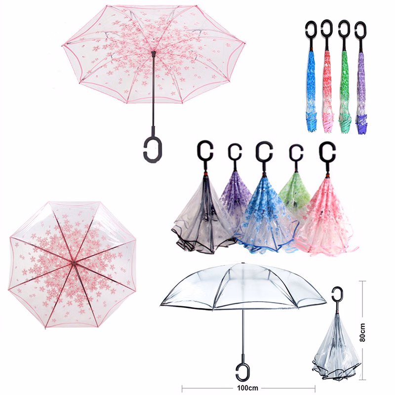 Transparent Reverse Inverted Umbrella