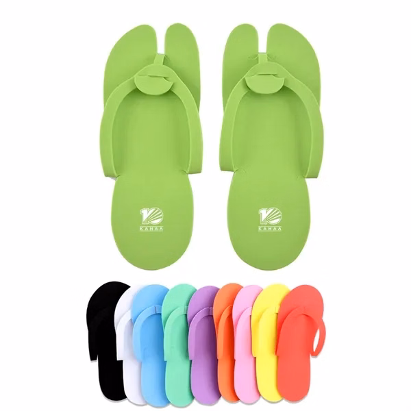 Custom Disposable Folding EVA Slippers — Hygienic Spa Pedicure Guest Wear