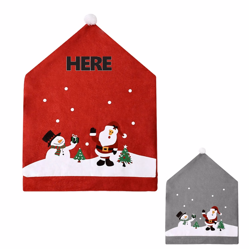 Christmas non-woven chair cover