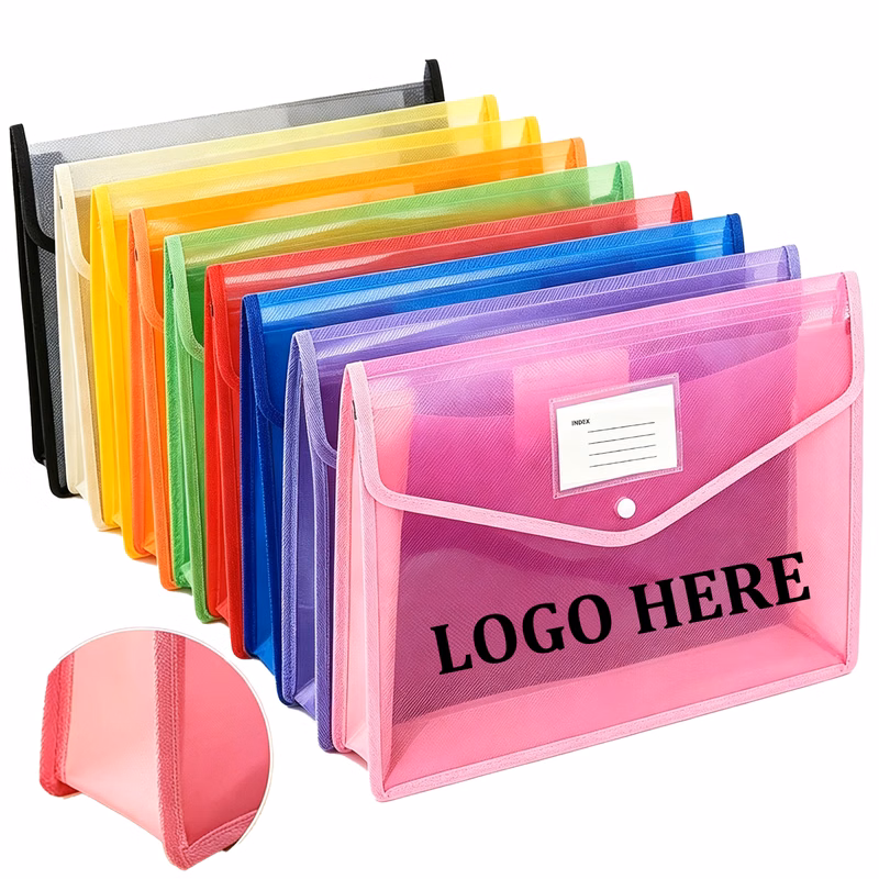 A4 Pouch Filing Envelopes Envelopes Expandable Waterproof With Snap