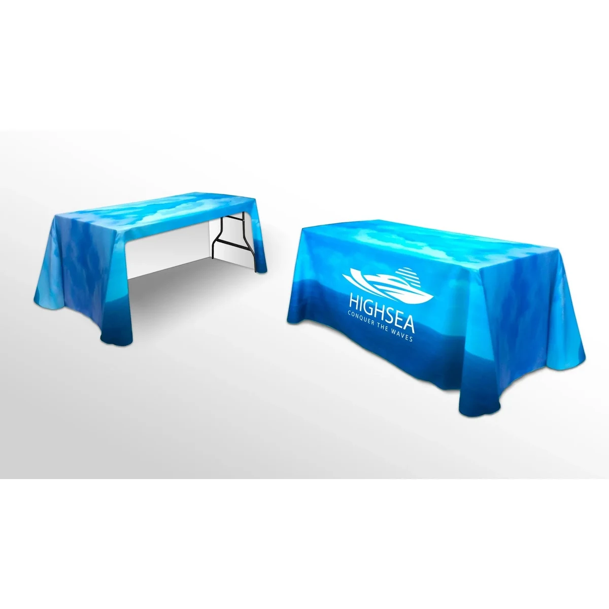 6FT Back Open Fully Printed Table Throw (Sublimated ) 1