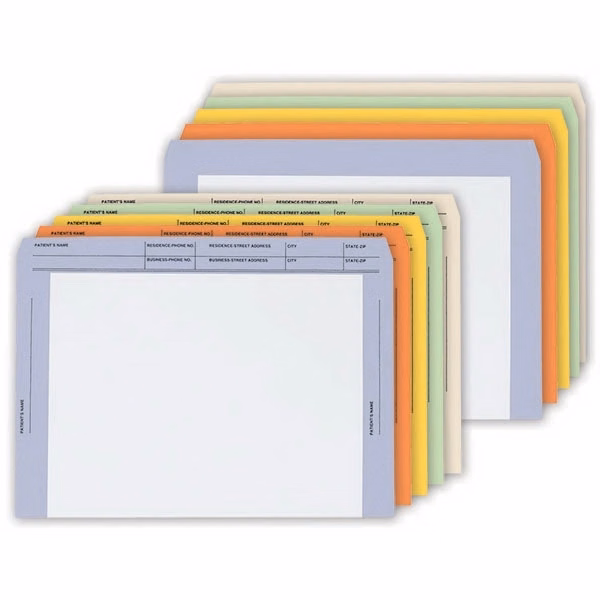 File Envelopes, Printed with Border Color