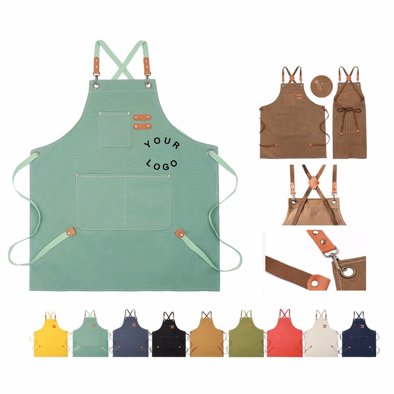 Canvas Kitchen Apron with Full Color Logo