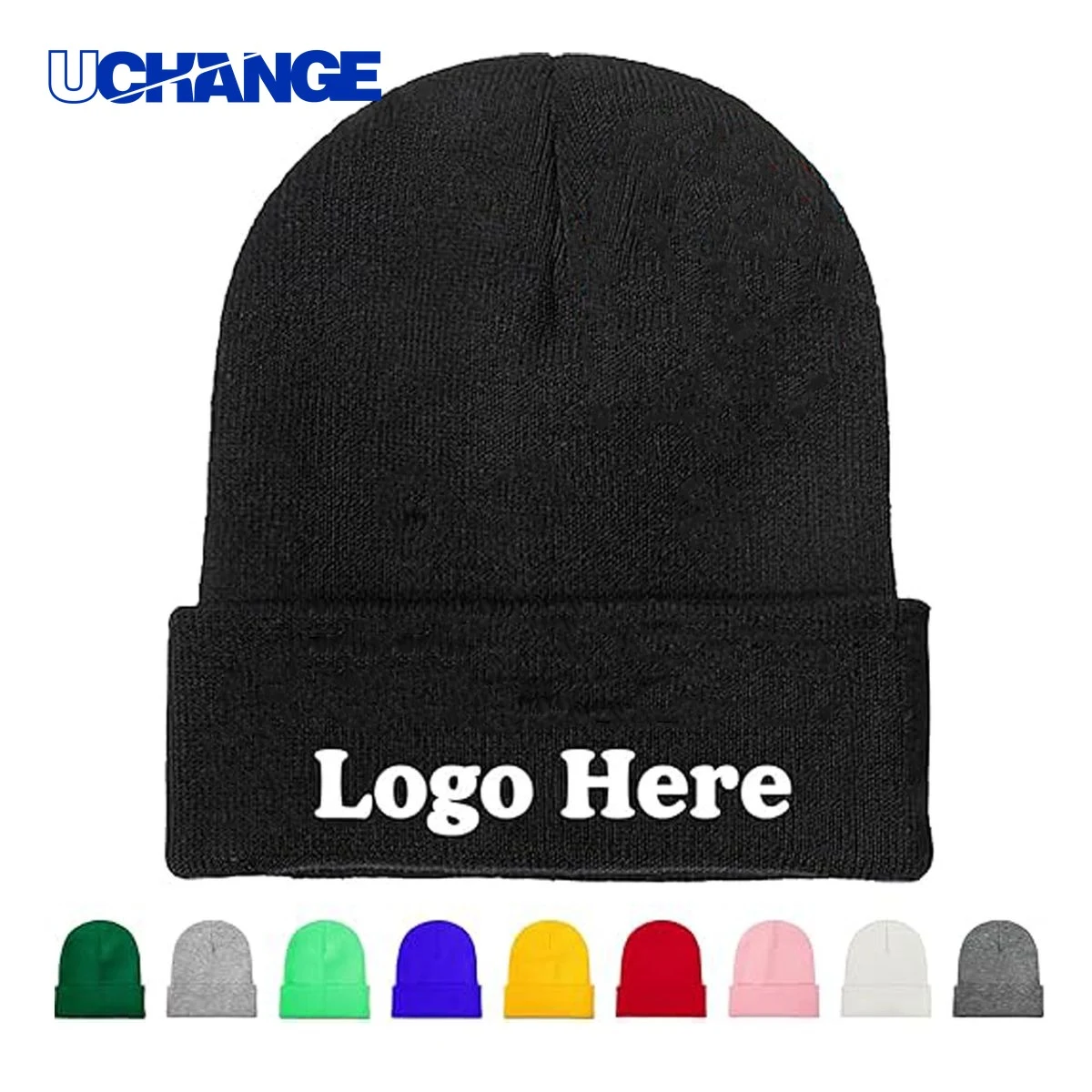 Jacquard Knit Beanie Hat 1