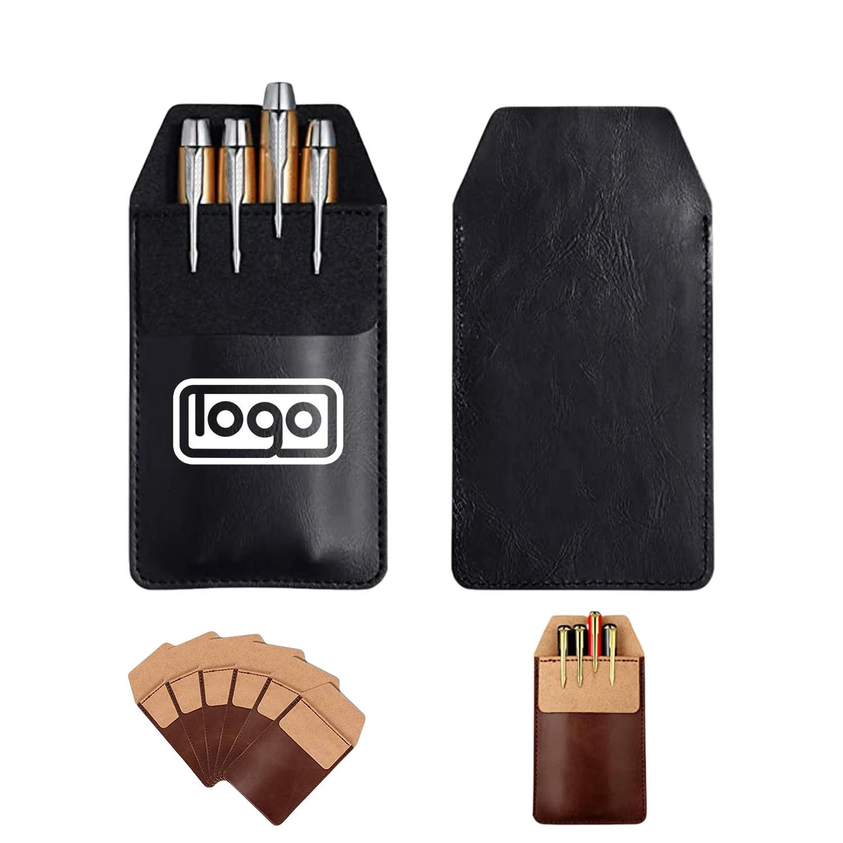 Custom PU Leather Pen Sleeve 1