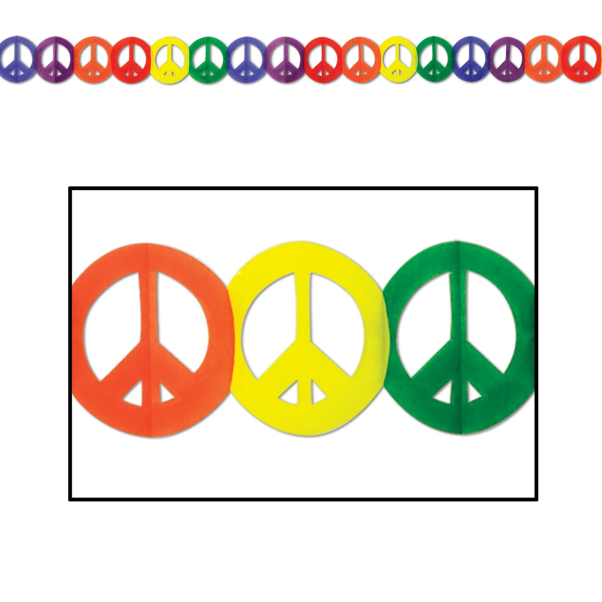 Peace Sign Garland 1