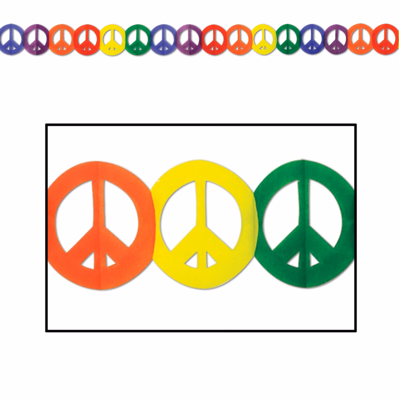 Peace Sign Garland