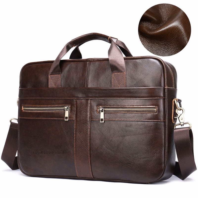 Men'S Genuine Leather Briefcases