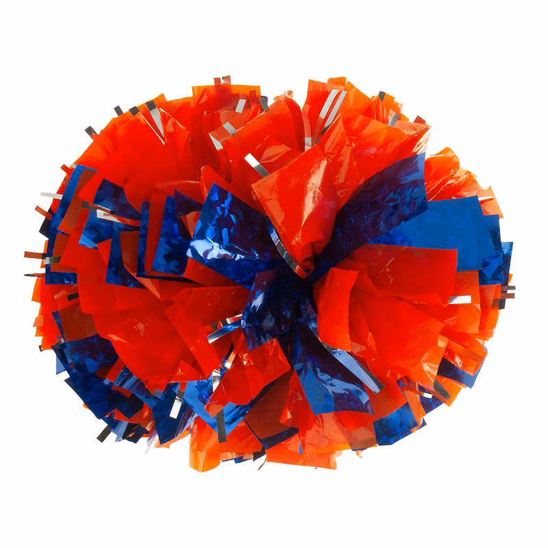 Custom Plastic Super Wide Pom with Flash and Glitter