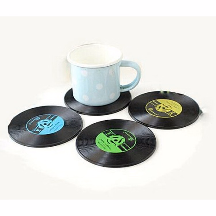 Vinyl Record Coasters