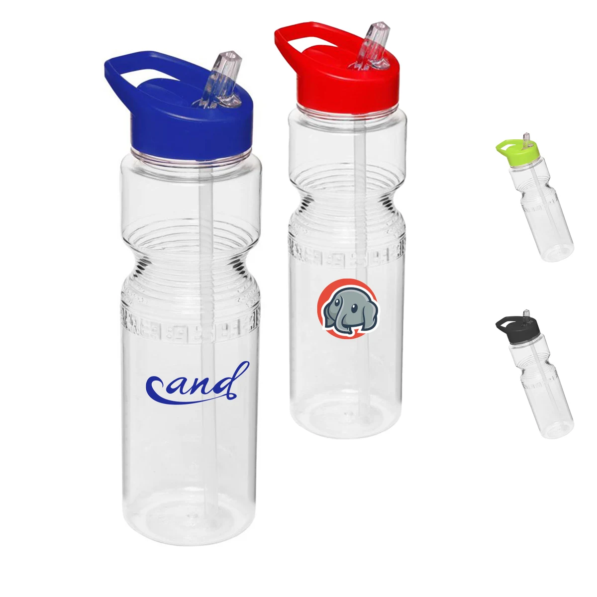 28 oz. BPA free Easy-grip Bike Bottle with flip top straw 1