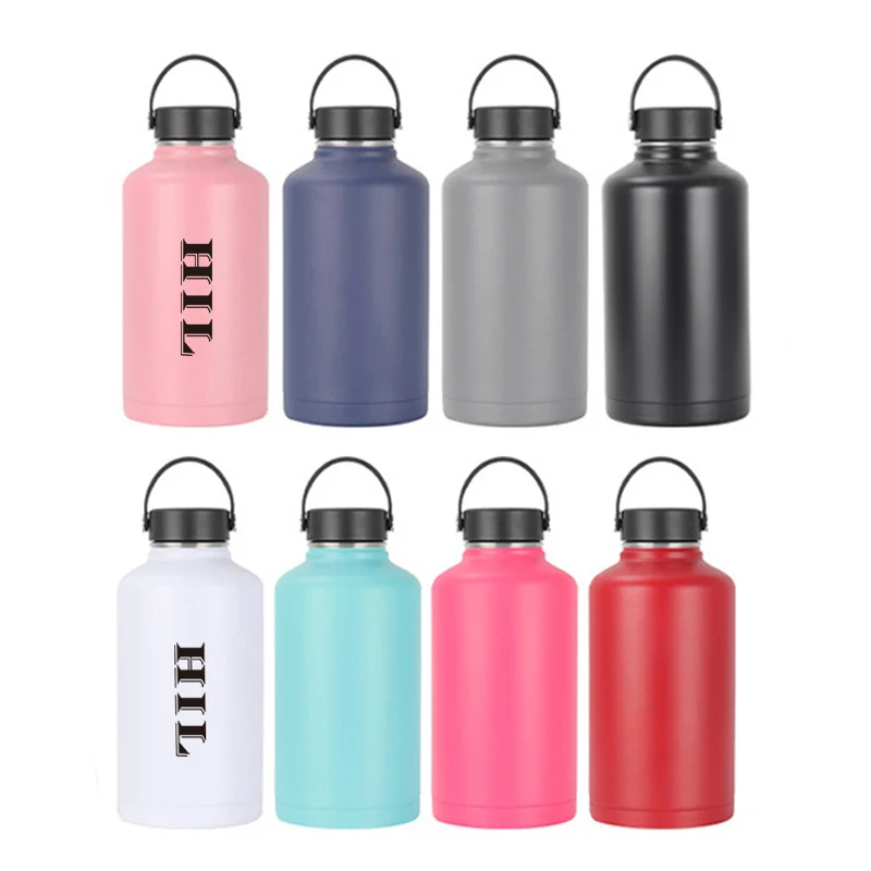 64 Oz. Double Wall SS Insulated Water Bottle, custom water bottle with logo imprint 1