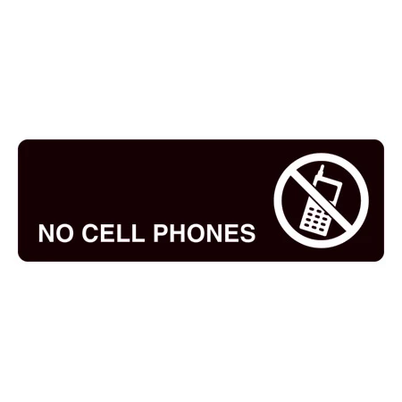 No Cell Phones Sign 1