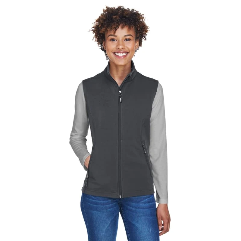 CORE365 Ladies' Cruise Two-Layer Fleece Bonded Soft Shell Vest 1