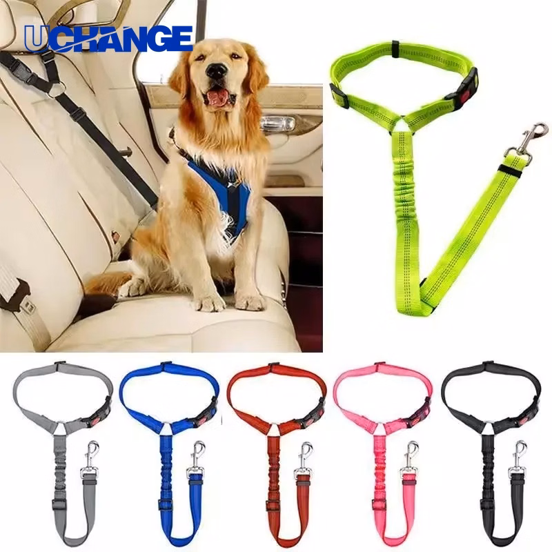 Dog Seat Belt Adjustable Safety Restraint for Car Travel