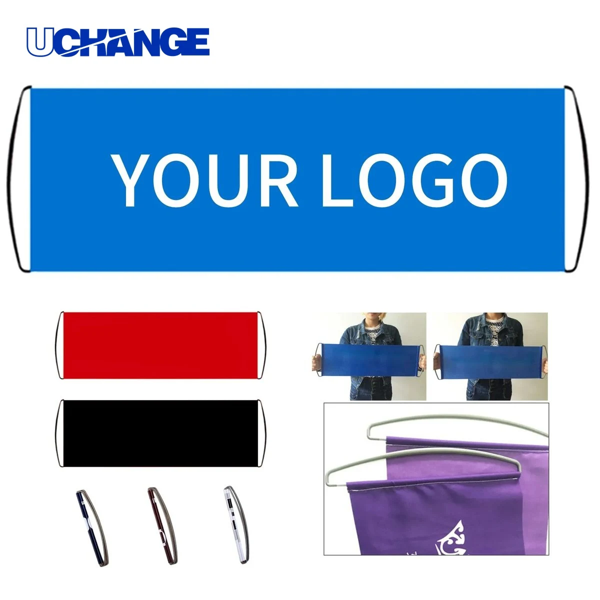 Retractable PET Banner Display 27.6 Inch Lightweight for Promotions 1