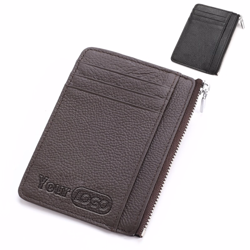 genuine Leather RFID anti magnetic multifunctional card bag