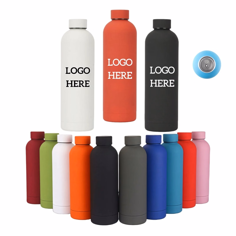 17oz Stainless Steel Insulated Narrow Mouth Sports Water Cup