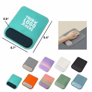Silicone Gel Ergonomic Mouse Pad w/ Memory Foam Wrist Rest