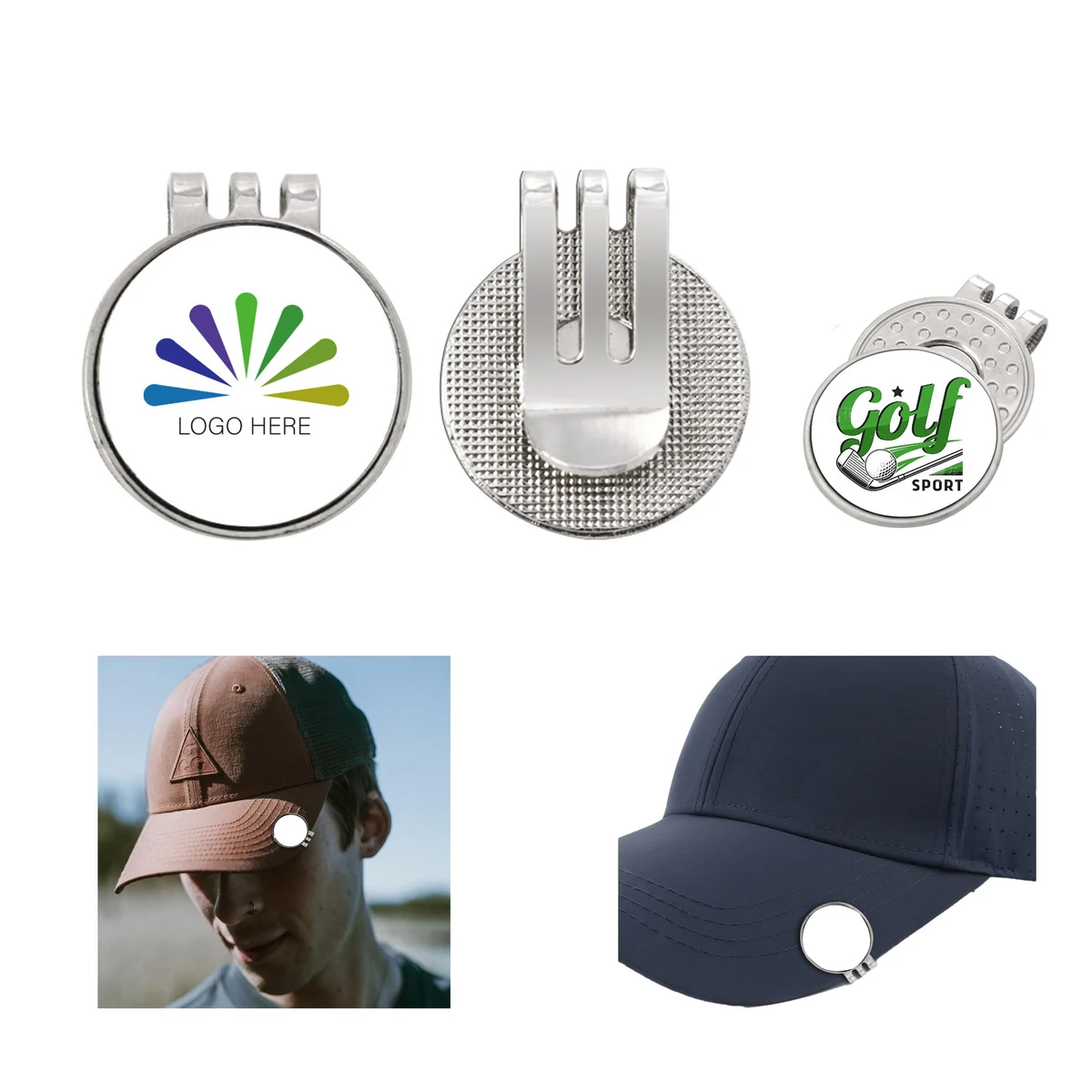 MOQ 10 pcs Golf Hat Clip Marker 1