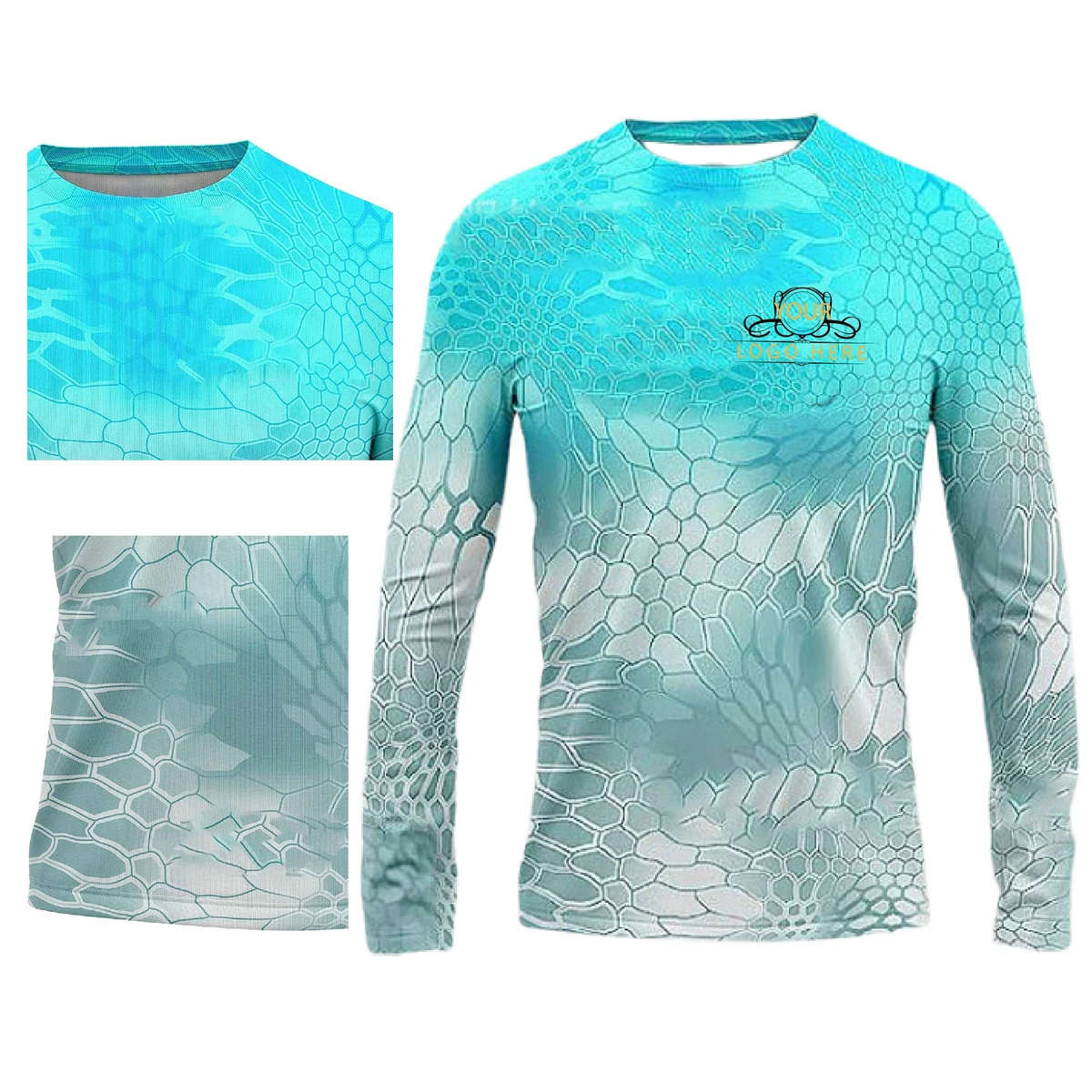 Unisex 170 GSM Sunproof SPF 50+ Long Sleeve Fishing T-Shirt 1