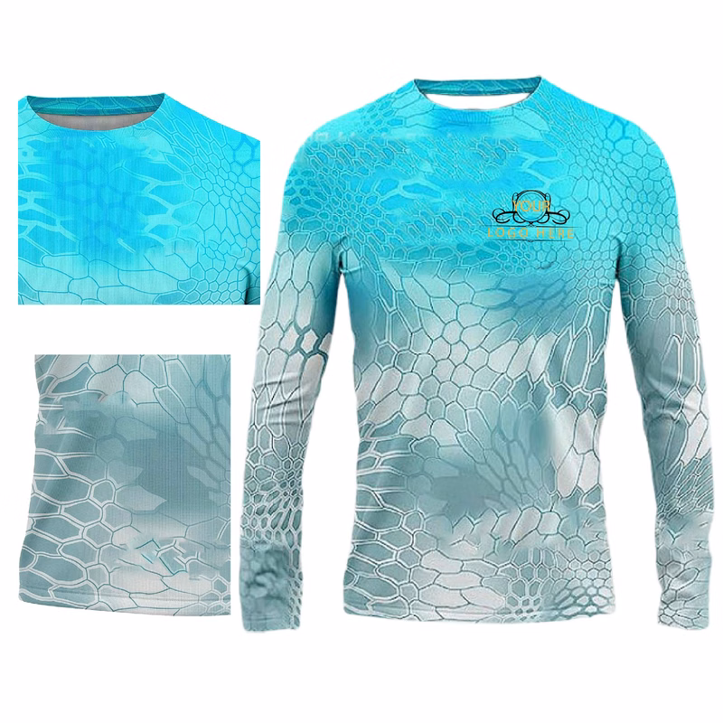 Unisex 170 GSM Sunproof SPF 50+ Long Sleeve Fishing T-Shirt